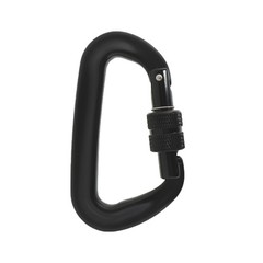 Heavy Duty 12 KN 4 Pack D-Shaped Locking Carabiners Clip Aviation Aluminum
