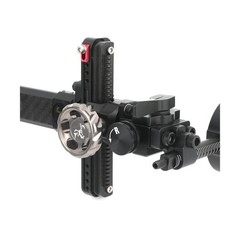 Compound Bow Sight 1 Pin,4X 6X 8X Lens, 0.019″ Fiber, Carbon Fiber Long Bar, …