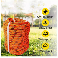 Outdoor Braided Polyester Arborist Rigging Rope (1/2″x100′ ) High Strength