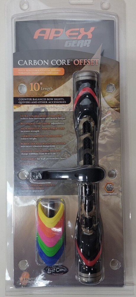 Apex Gear 10″ Bow Dampening Stabilizer Camo Archery ~ New