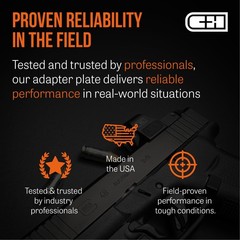 Optics MOS Adapter Plate for G17 G19 MOS | Compatible with Trijicon RMR/SRO, Hol