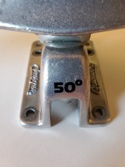 Set Gullwing Longboard Neil Carver Charger Trucks 50° + Arbor Slalom Wheels-NICE
