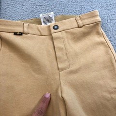 Saxon Adjustable Waist Riding Jodhpurs Unisex Kids C10 Black Beige Equestrian