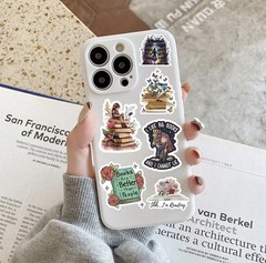 30Pcs Random Book Reading Motivational Quotes Bookish Theme Waterproof Stickers