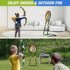 Indoor Outdoor Bow and Arrow Set for Boys Girls
