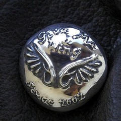 Give Me a Wing Sterling Silver Concho Button Large 36mm (1pc)