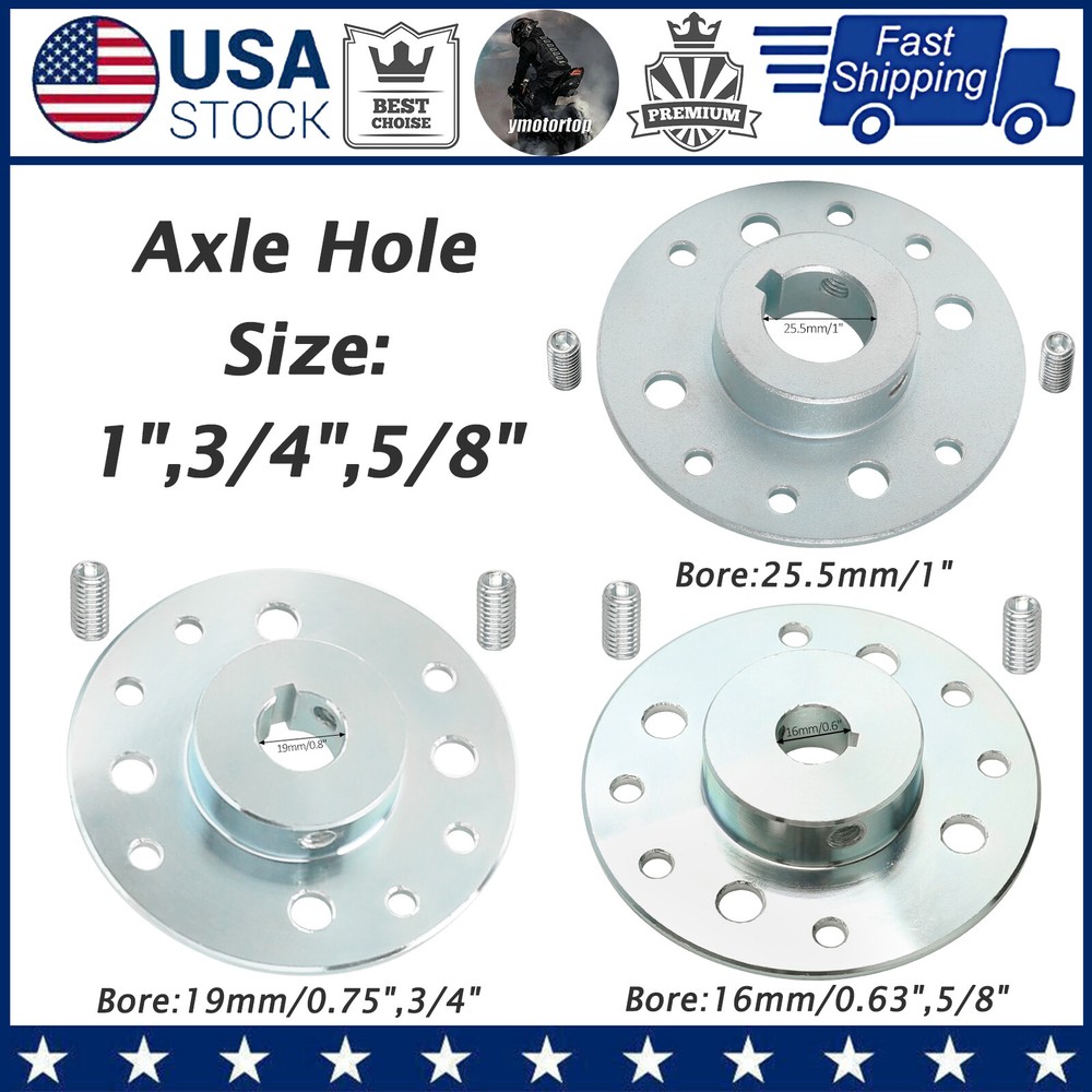 1″ 3/4″ 5/8″ Axle Shaft Wheel Hub Adapter For Drive Chain Sprocket Wheel Go Kart