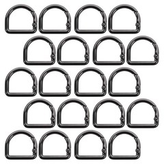 20 Pcs Metal D Spring Snap Clip For Handbag Strap Zinc Alloy Buckle