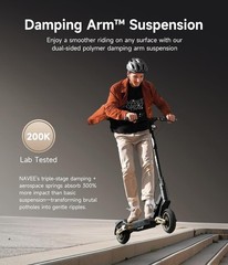 Navee ST3Pro Foldable Electric Scooter 25MPH Long Range Off-Road 10″ Tires Adult