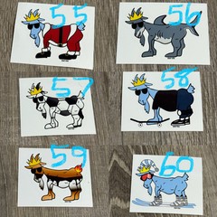 GOAT USA Stickers/ Decals- PICK YOUR STICKERS! CHECK OUT THE LOT! BUY AND SAVE!