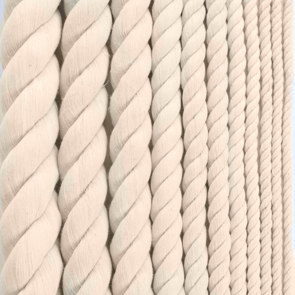GOLBERG Premium 100% Natural Twisted Cotton Rope – Choose from Many Sizes