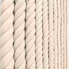 GOLBERG Premium 100% Natural Twisted Cotton Rope – Choose from Many Sizes