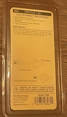 Vintage Game Tracker FirstCut 145 Premium Cut-On-Impact Broadheads NOS 3 Pack