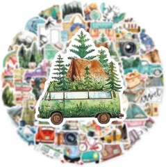 50 Pcs Outdoor Travel Stickers Kids Teens Adults Hiking