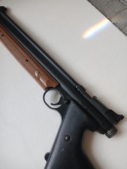 NOS CROSMAN AMERICAN CLASSIC 1377 AIR PISTOL W/ MODEL 1399 CUSTUM SHOULDER STOCK