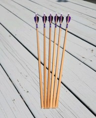 Half Dz 11/32 Cedar Arrows 31″ RW Fletch 5″ 35-45# With 130gn Field Points
