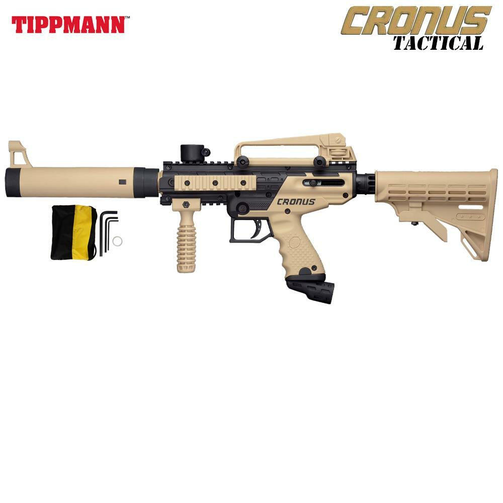 Tippmann Cronus Tactical Paintball Gun – Black / Tan