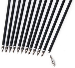 12 Pcs 30″ Fiberglass Arrows Archery OD 8mm For Recurve/Compound bow Hunting US