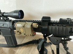 SR25-MK110 Airsoft AEG DMR, Several Accessories, Case Included