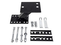 MaxxHaul Trailer Spare Tire Carrier for 4 and 5 Lug Wheels Black Powder Coat