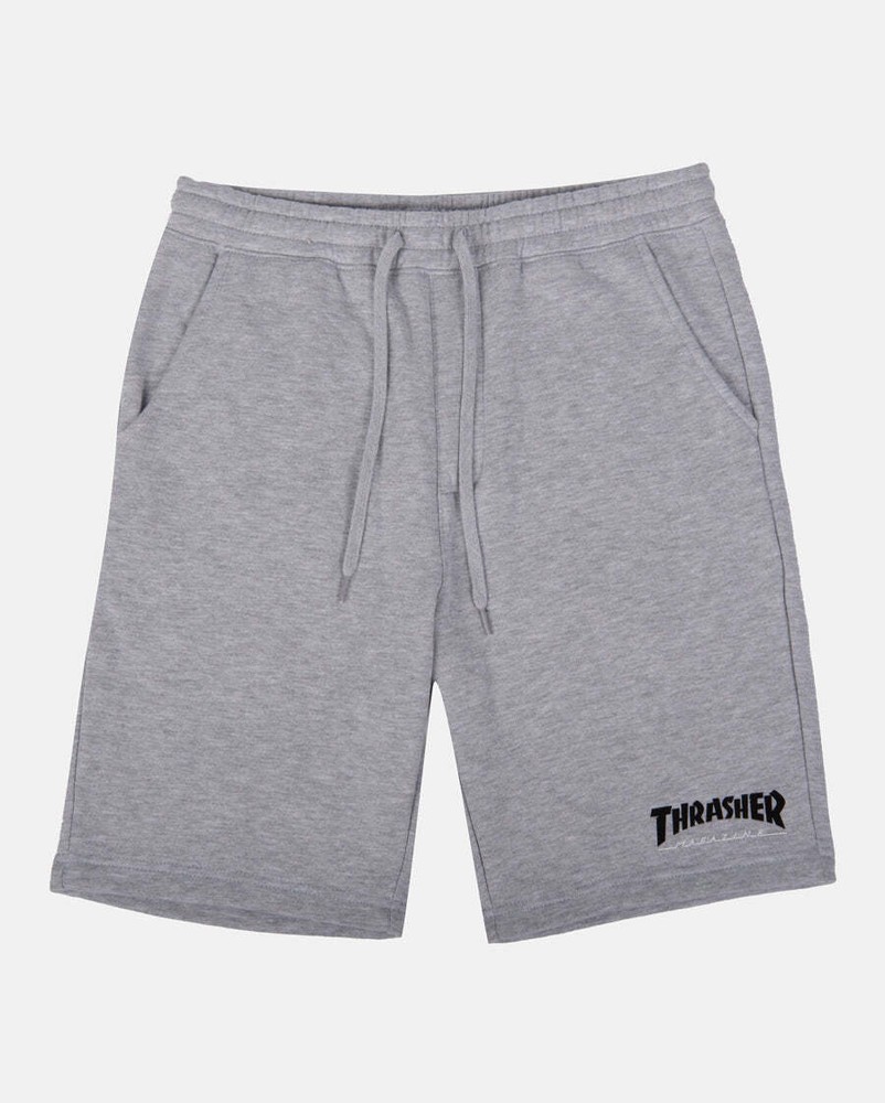 Thrasher Mag Logo PE Gray Fleece Sweat Shorts