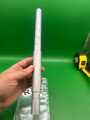 Angel? Unknown Brand Two-Piece Paintball Barrel Back 14" Raw Aluminum