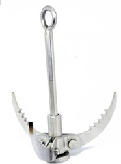 Gravity Stainless Steel Grappling Hook Folding w/ 3 Folding Claws Outdoor Hiking