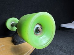 Eggboards Bamboo Mini Cruiser Skateboard Green Wheels Short Deck, wheels frozen