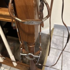 Beautiful Vintage Western Bridle With Silver