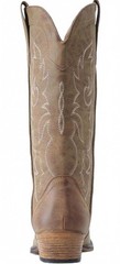 IUV Western Style Brown Women’s Cowboy Embroidered Mid Calf Boots Shoes