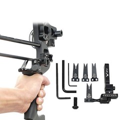 Strong Arrow Rest Rest Steel Plate 7*6.5*1.8cm 86.2g Aluminum Alloy Black