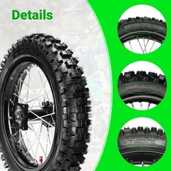 14» Rear Wheel 90/100-14 3.00-14 Dirt Bike Tire Rim For CR80R CR85R CRF125F