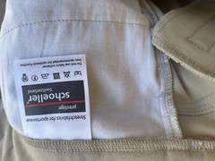 Le Fash Womens Beige Tan Knee Patch Horseback Riding Pants Breeches Sz 32R Swiss