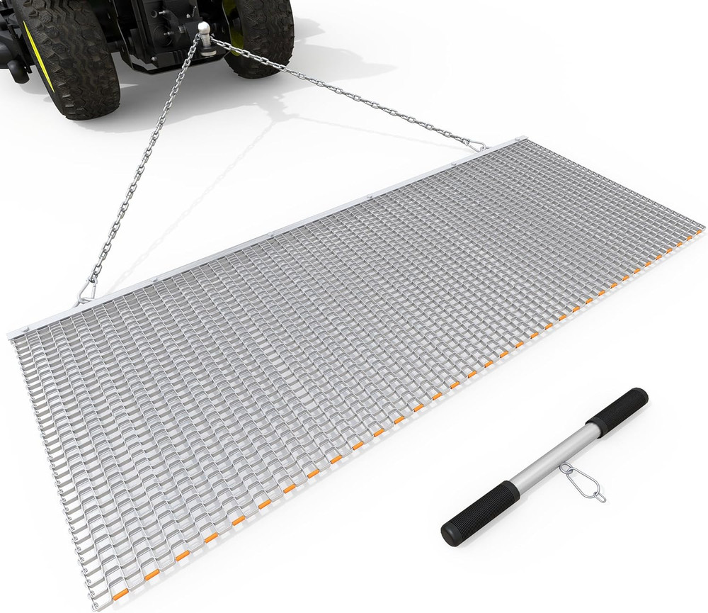 3’X 6′ Heavy Duty Field Drag Mat for Baseball & Softball, Landscape Leveling Ste