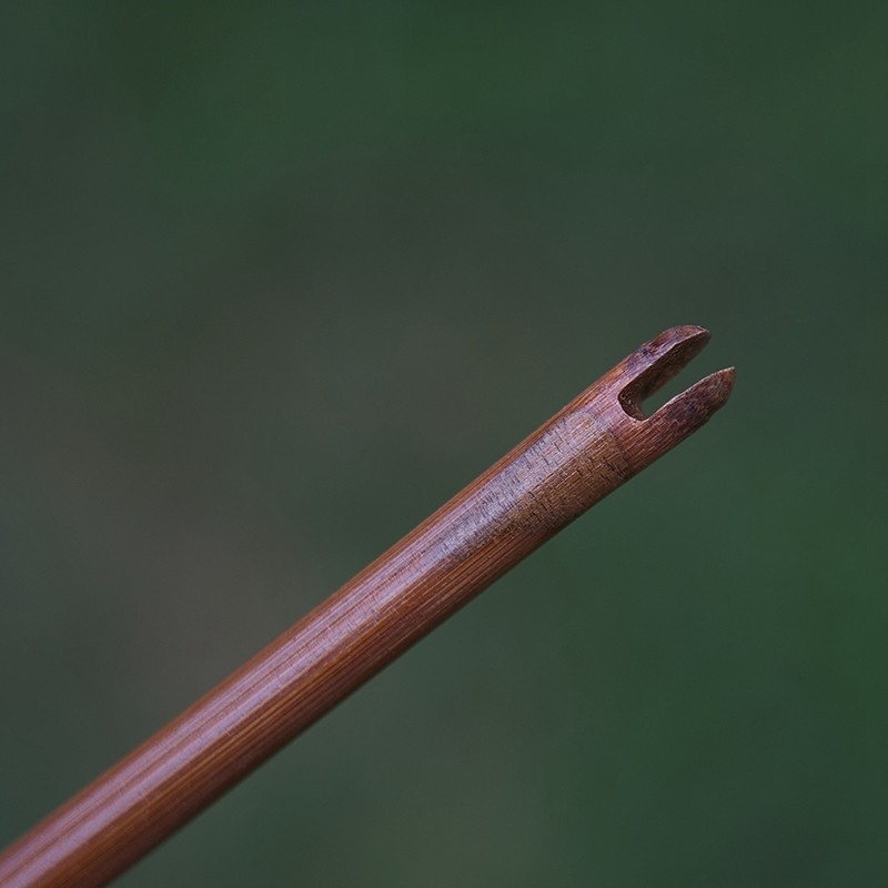 100x Archery Bamboo Nock Shafts 39in 45-50lbs Traditional 3D target Arrows