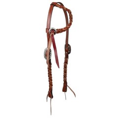 Heritage Metal Ring Headstall, Reins and Breastcollar – Large Silver Rings