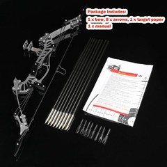 6″/7.4″/7.9″/8.6″/8.8″/9.5″/16″ Compound Bow Set Training Bow RH/LH for Arche…