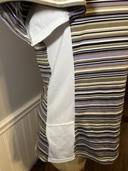 Kerrits Breeze Ice Fil Short Sleeve Shirt Stripped Women Size Large