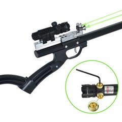 Slingshot Rifle With Laser Aiming Portable Catapult Outdoor Hunting For Adult