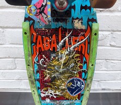 Powell Peralta 1987 Skateboard Steve Caballero Dragon & Bats Tracker Trucks Vtg.