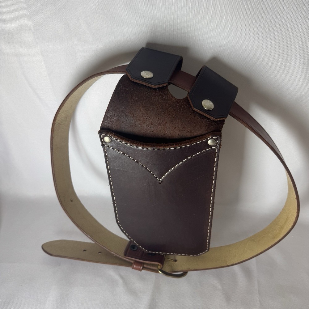 Cabela’s Leather Left-Hand Hip Archery Quiver Belt Quiver Brown Adjustable 97-42