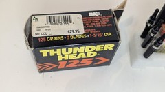 NEW 12 – Thunderhead Hunting Broadhead 125 Grain 3 Blade Fixed USA Made Archery