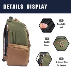 Disc Golf Bag, Durable Disc Golf Backpack Holds 22+ Discs, Large Capacity wit…