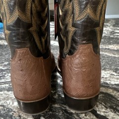 Tony Lama Men’s Genuine Ostrich Western Boots US 13D( New without box )