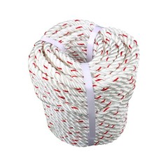 1/2 ‘X 120’High Strength Braided Rope Breaking Strength 1160 Pounds White Red