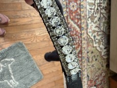 Equiture Crystal Browband for Horses , Black, Cob