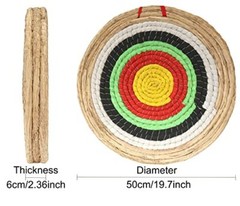 DOSTYLE Traditional Three Layer Solid Straw Round Archery Bow Targets Hunting