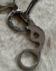 Short Shank 5” Mouth Comfort Jointed Snaffle Copper Rollers Horse Bit