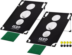 Golf Pong Cornhole Set – Fun Indoor/Outdoor Chipping Game for Adults