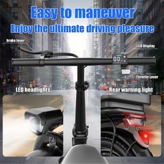 Upgraded Electric Scooter for Adults Scooter with Seat E-scooter with Suspension